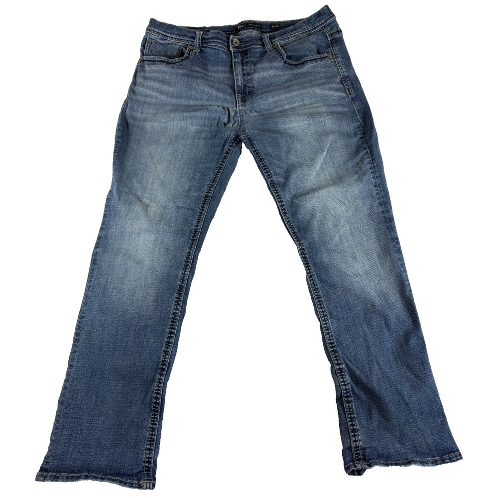 Buckle BKE Tyler Straight Jeans Mens 38x32 (38x30.5) Blue Denim Cotton Casual